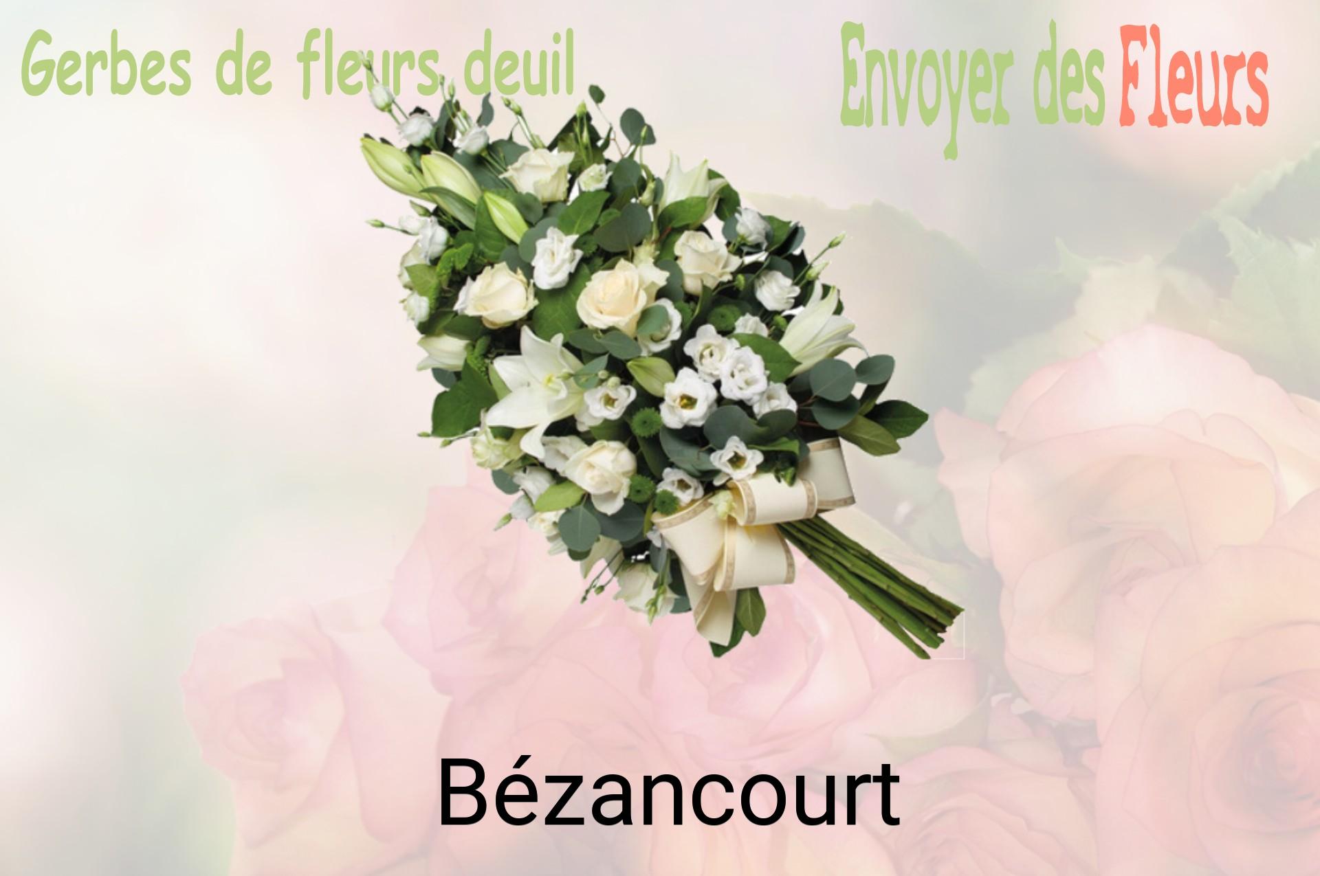 Gerbe de fleurs de deuil livrée à Bézancourt